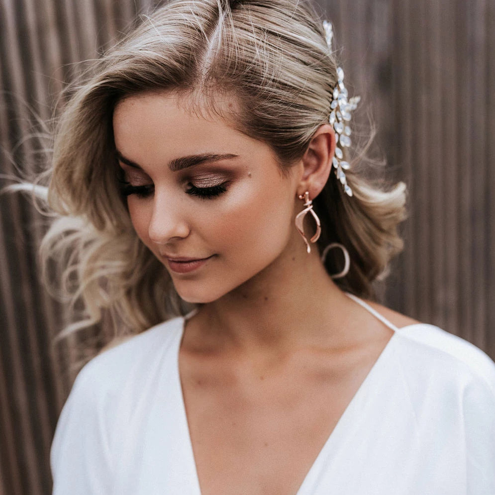 Gold bridal hair accessories